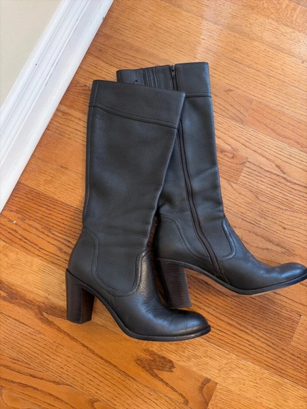 Dark Brown Knee High Boots